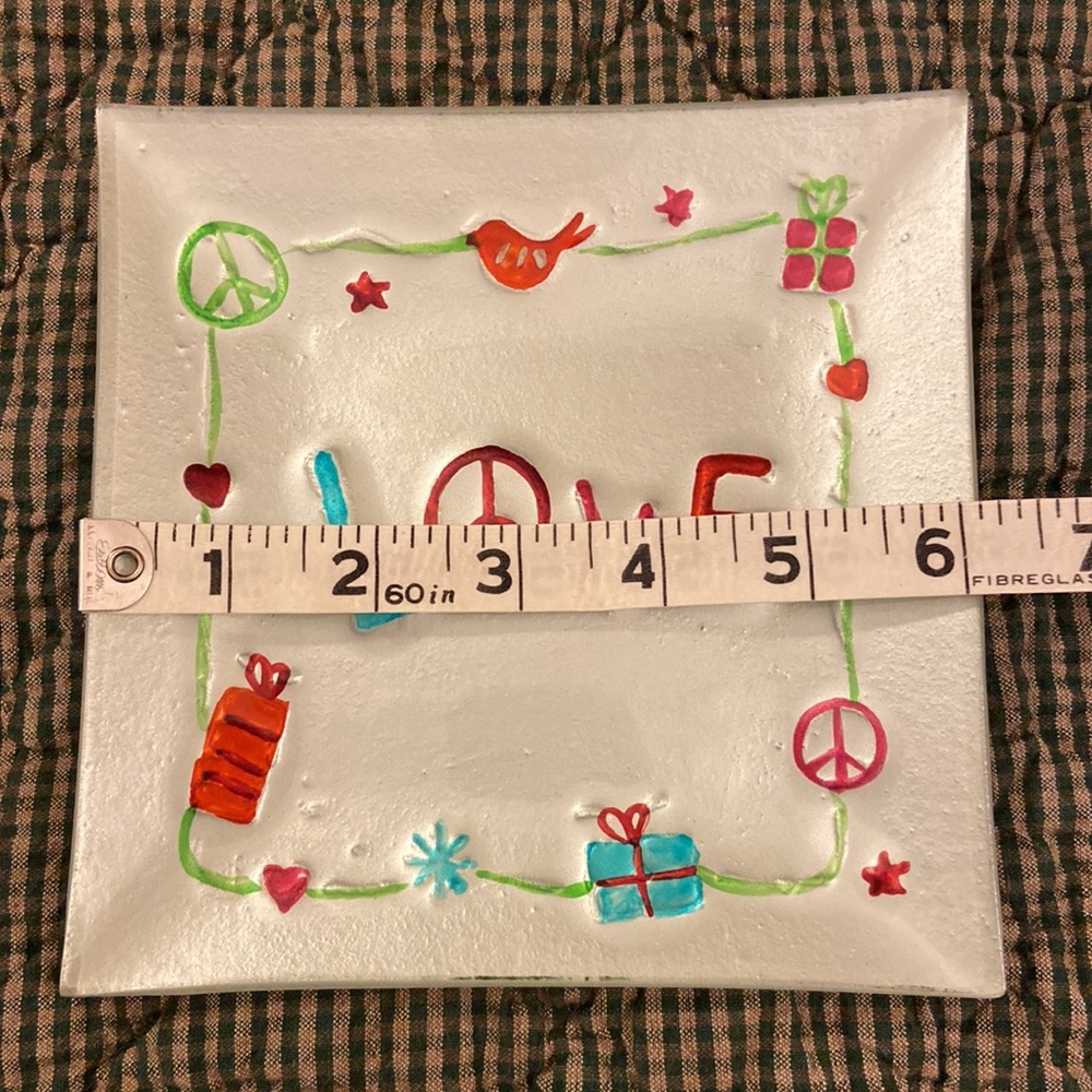 Set of 3 Holiday Plates LOVE HOPE JOY - Picture 9 of 10